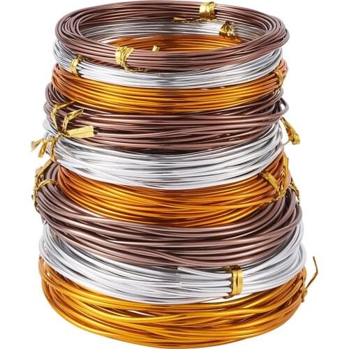 1Set Mixed Color Aluminum Wire for Jewelry Making DIY Design Aluminum Craft Wire with Carbon Steel Side Cutting Pliers Tool