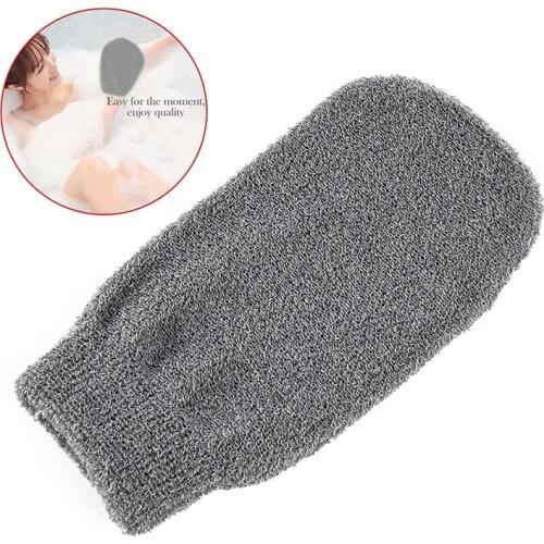 1 Pc Bamboo Charcoal Peeling Exfoliating Gloves Shower Body Brush Bath Scrub Gloves