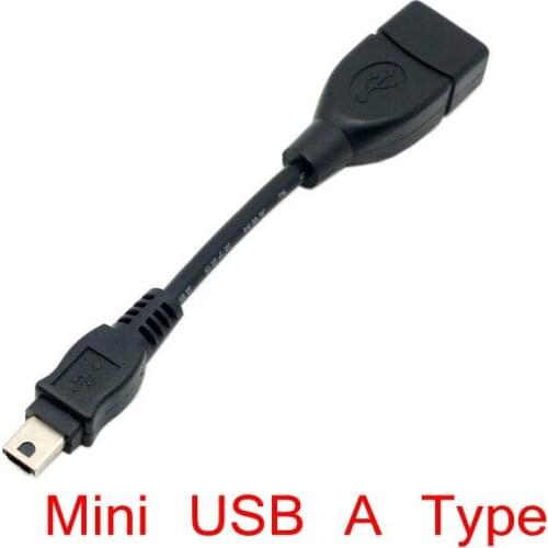 1000pieces/lot) Mini USB 2.0 Type A to USB Female OTG Cable DV DC