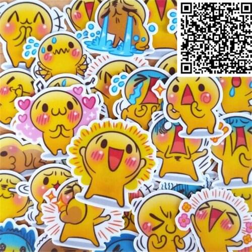 New 40 Pcs Mr. expression DIY Decal Mobile/PC car phone Self Adhesive Scrapbooking Stickers Car Sticker Wedding Decoration