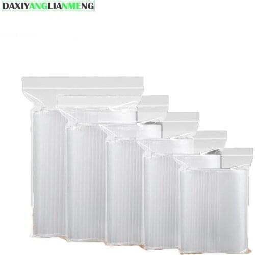 50pcs/lot sizes=15x38cm~30x42cm Transparant PE plastic zipper Zipper lock reclosable valve packing bags, 200/160/120/80 microns