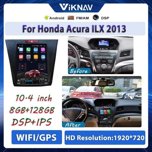 2 Din Car Radio for Honda Acura ILX 2013 Car DVD player Vertical screen GPS navigation stereo receiver Android multimedia player