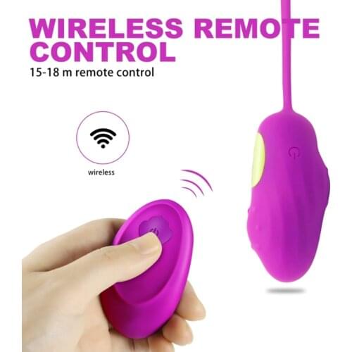 Wireless Vibrating Love Egg Remote Control Multi-Modes Powerful Bullet Vibrator USB Rechargeable Waterproof Adult Sex Toy