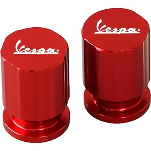 CNC Aluminum Tire Valve Air Port Cover Cap Motorcycle Accessories for Piaggio Vespa GTS GTV LX 60 125 250 300 Primavera Sprint