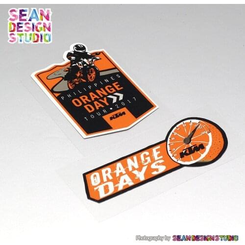 For KTM orange day 200 250 390 690 790 990 1050 1090 1190 1290 ADV Helmet Motorcycle Motor Bike Sticker Decals Waterproof 05