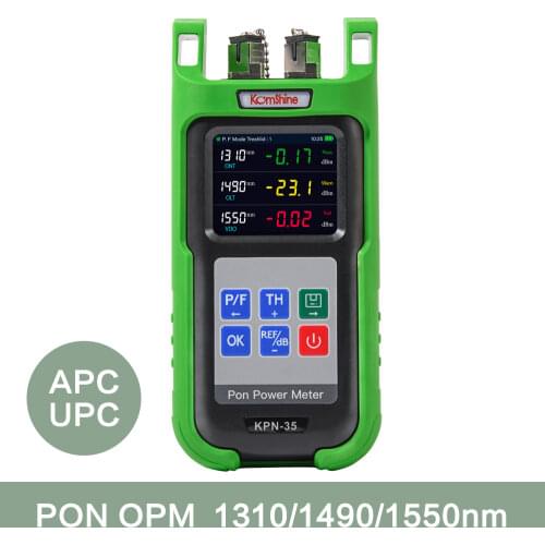 Komshine Optical Fiber PON Power Meter 1310/1490/1550nm Medidor de potencia optico PON Network Tester