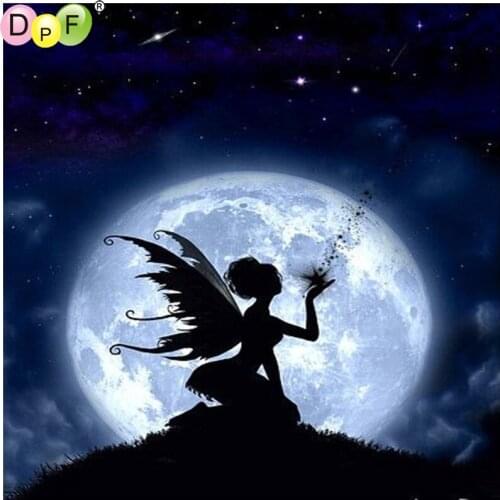 DPF Spirits of the moon 5D square home decor diamond embroidery crafts diamond painting cross stitch needlework diamond mosaic