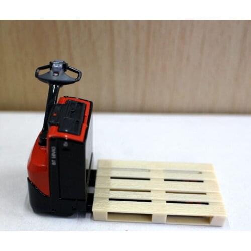 Diecast 1:24 Scale Engineering Forklift Model Die-cast Alloy Toy Electric Forklift Simulation Pallet Truck Collection Gifts Show