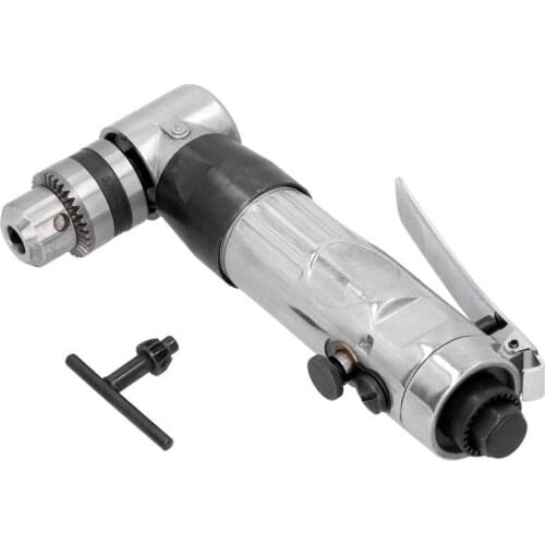3/8in Pneumatic Drill Air Angle Reversible Drill 90 Degree Pneumatic Drilling Super Power Tool with Wrench