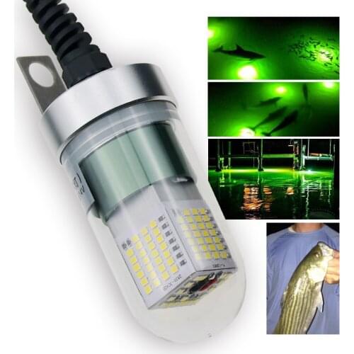 30W LED Deep Underwater Water Attracting Fish Lights Gathering Fish Lights Fishing Night Fishing Lights Fishing Lights Raft Fish