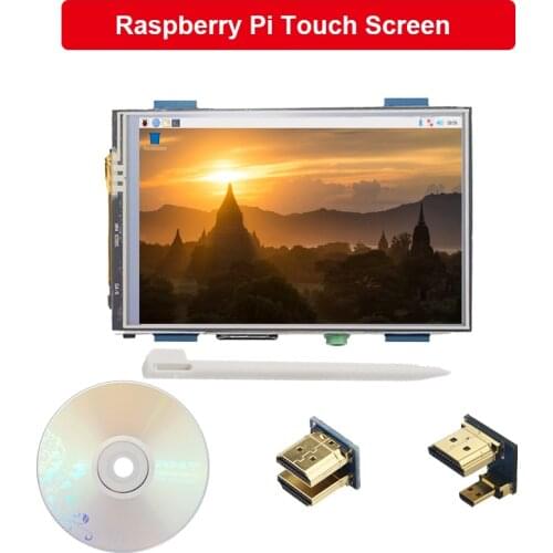 Raspberry Pi 4B Touch Screen 3.5 Inch LCD Display 480*320 Monitor Touch Panel with CD for Raspberry Pi 4 Model B / 3B+ / 3B