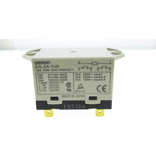 High power relay G7L-2A-TUB 200-240VAC G7L-2A-TUB-240VAC G7L-2A-TUB-200VAC G7L-2A-TUB 200VAC-240VAC 25A 277VAC 6PIN