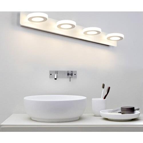 Modern Bathroom LED Mirror Light Desk dresser Bedside lamp sconce Wall Lamps lampada de led wholesale cabinet Mirror front lamps