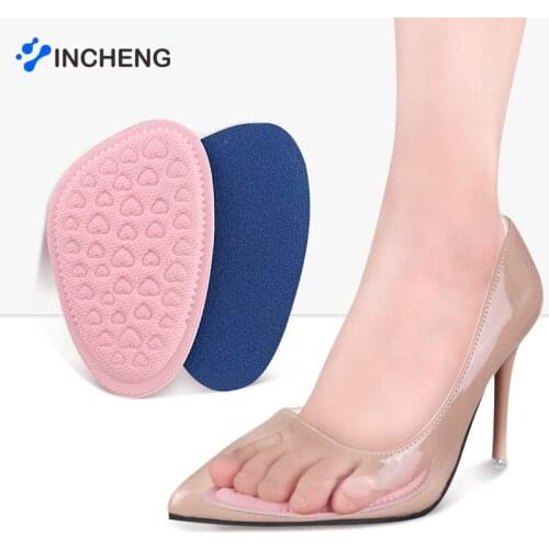 2Pcs/Lot Forefoot Insoles Shoes Sponge Pads High Heel Soft Comfortable Insert Anti-Slip Foot Protection Pain Relief Women Insert