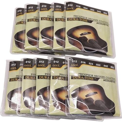 10 set acoustic guitar string 012-052 6 string guitar string