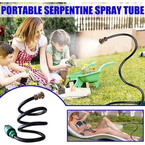 Spray Tube Universal Serpentine Spray Tube Convenient Spray Tube Flexible Hose Convertible for Garden Humidification TN88