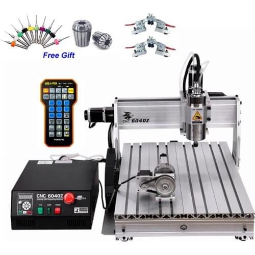 USB CNC Router Engraver 6040 2.2KW Limit Switch Metal Cutting Machine MACH3 Remote Controller