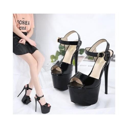 Women Shoes new Sandals 2020 hot Gladiator High Heels 16CM Platform Sandals Sexy Peep Toe Ladies Shoes Party Bridal Wedding Shoe