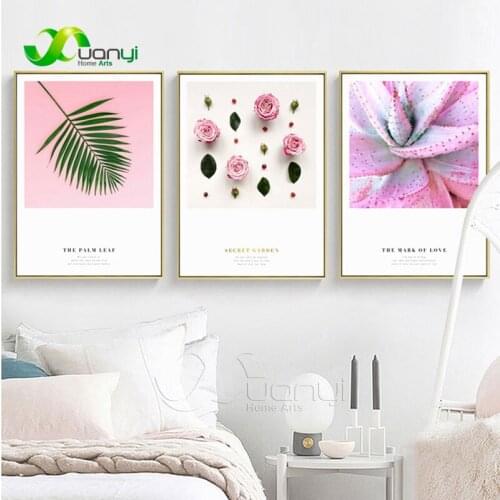 1Pcs Modern Nordic Flower Poster Canvas Painting Nordic Leaf Plant Home Decoraction Wall Decor Art Picture For Kitchen Unframed