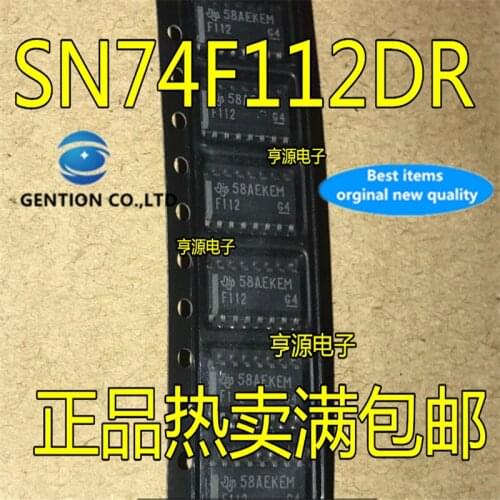 10Pcs F112 74F112 SN74F112DR SOP3.9 Logic trigger chip in stock 100% new and original