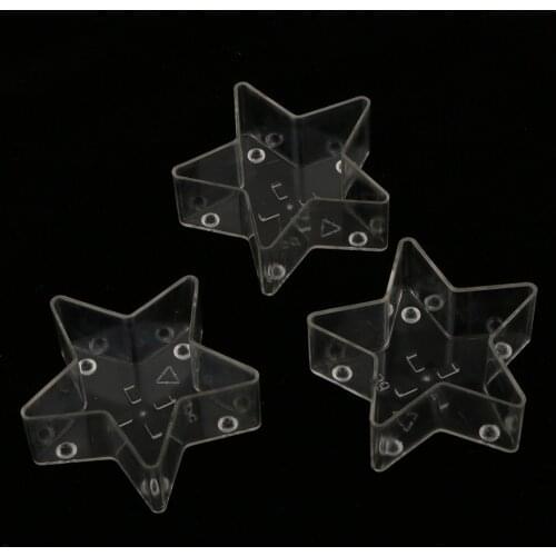 10pcs Plastic Star Clear Tealight Holder Tea Light Cup Case Candle Candle Molds Holder Decoration