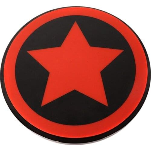 12inch Handmade five-star dumb drum with hand-printed silicone drum head