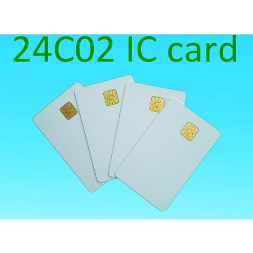 20pcs ISO 7816 protocol Atmel 24c02 contact smart card water and electricity card medical insurance card free shipping