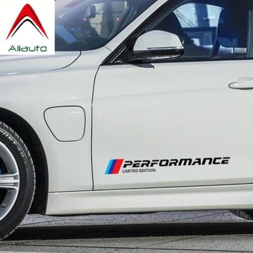Aliauto 2 X Performance Limited Edition Car Door & Waist Line Stickers Accessories for BMW X1 X3 X4 X5 X6 M1 M2 M3 M5 M6 5series