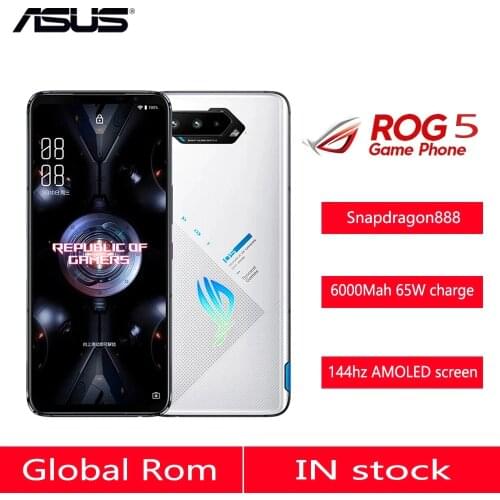Asus ROG Phone 5 5G Gaming Phone 12GB RAM 256GB ROM Snapdragon888 6.78" 6000mAh Fast charging 65W ROG5 Smartphone