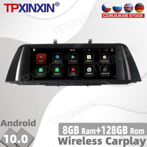 8+128GB Android 10.0 For BMW 5 F10 F11 2009 - 2016 Car Radio Multimedia Video Player Navigation GPS Accessories Auto 2din No DVD