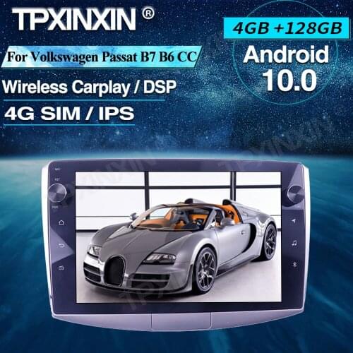 For Volkswagen Passat B7 B6 CC 2010-2015 4+128G Car Multimedia Player Head unit Radio Car GPS Navigtion Wireless Carplay DSP