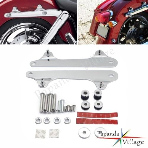 For Harley Dyna 2012-UP Switchback FLD 52300065 Steel Motorcycle 4-Point Detachable Sissy Bar Luggage Rack Docking Hardware Kit