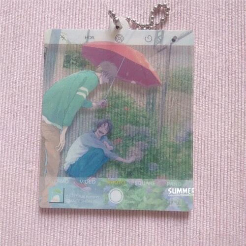 1pcs Yaoi Fan BL Love I Hear Sunspot Doubleside Keyrings Pendant Car Key Holder Gift