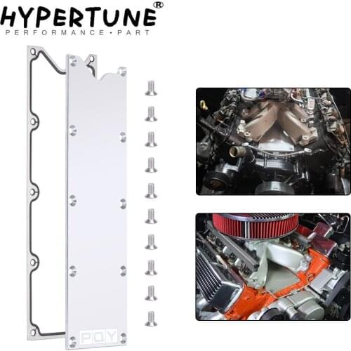 Hypertune - LS Gen 3 VALLEY PAN Cover with GASKET Plate Billet Low Profile Knock Sensor Delete LSX LS1 HT-VCC04S
