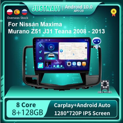 10" Android 10.0 Smart Car Radio For Nissan Teana 2008-2013 GPS Video Multimedia Stereo Auto Player Carplay IPS Screen 6G 128G