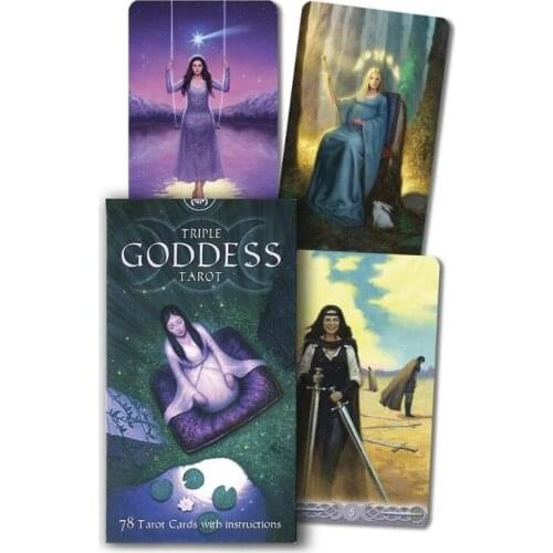 78PCS/Set Tarot Cards English Version Triple Goddess Tarot Game Card Divination Card Friend Party Entertainment Supplies