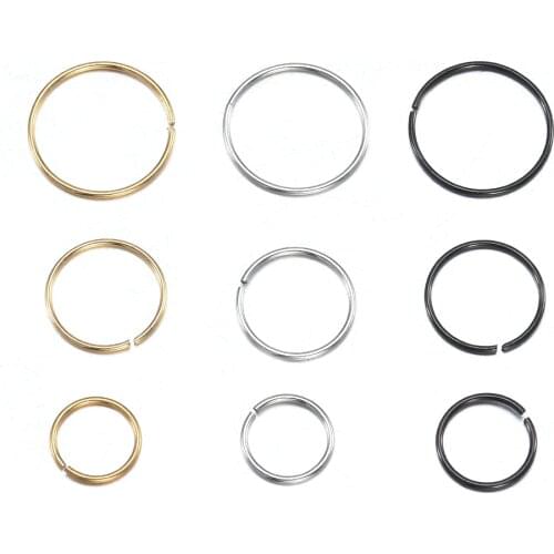 3pcs/Lot O Shaped Fake Nose Stud Ring Hoop Septum Rings Stainless Steel Nose Piercing Fake Piercing Oreja Pircing Jewelry