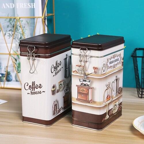 European Style Coffee Tea Storage Box Desktop Storage Box Fruit Biscuit Box Rose Teapot Jar Box Candy Box Party Storage Box