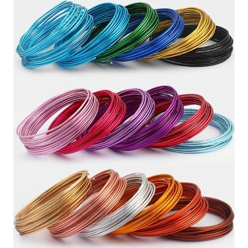5meter/roll 2mm Round Aluminium Craft Floristry Wire For Beaded Bracelet Necklace Making Metal Wire Fashion Jewelry Accessories