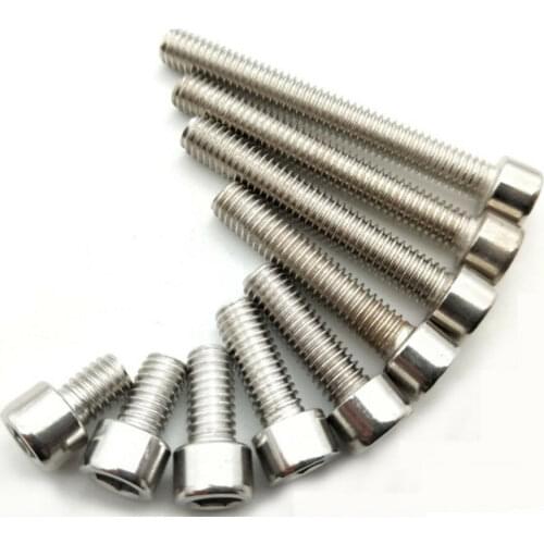 M5 M6 M8 Stainless Steel Allen Hex Socket Bolts Cap Head Screws DIN912 Metric Full Thread