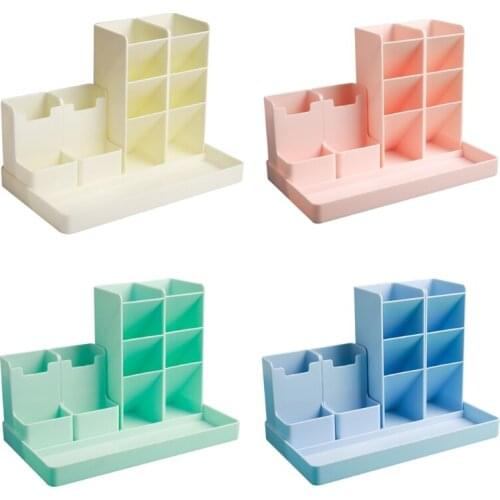 Multi-Functional Stationary Holder With 12 Compartments For Home Office Multi-grids Large Capacity Pen Organizer Holder 1pc