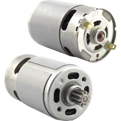 RS550 Motor 9/12Teeth 12V 16.8V 18V 21V 25V Gear 3mmShaft For Cordless Charge Drill Screwdriver