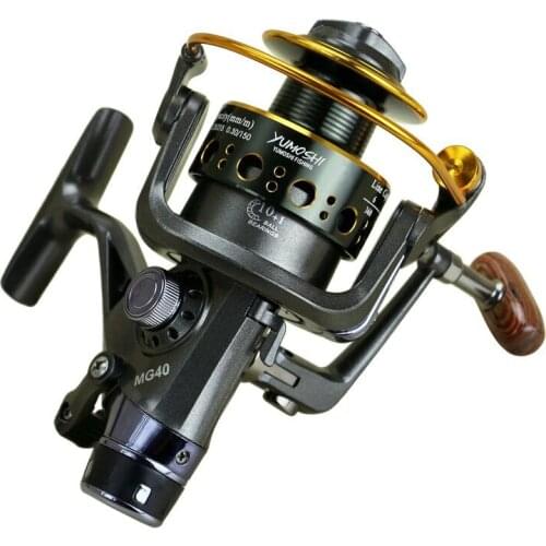 New Fishing Reel MG30-60 Spinning Reel Double System Reel Fishing 5.2:1/5.0:1 High Speed Metal Spool Coil Fishing Reel
