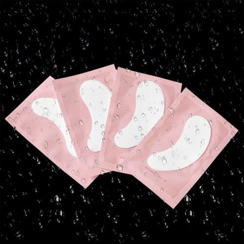 Yelix 50 Pairs For Eyelash Extension supplies Patches Under Eye Pads Eyelashes Paper Eye Sticker Wraps Lash Patch Makeup Tool