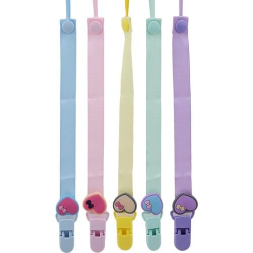 Love Series Cute Baby Pacifier Chain Baby Teether Toy anti-chain Matching Various Pacifiers