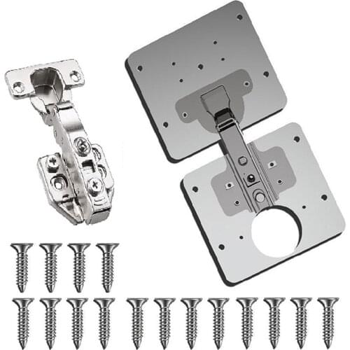 Hinge Repair Plate Stainless Steel Flat Brace Mending Joining Plates Fixing Brackets for Furniture Shelves Cabinet H88F