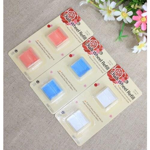Sewing Parts, Triangl Chalk Wheel Spares ,Tailors Chalk, Red / White / Blue/Yellow,3 Pieces/lot,( High Quality)