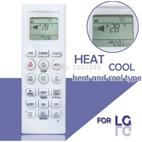 Replacement A/C remote control for LG Air Conditioner AKB73456122 AKB74955603 AKB74955605 AKB74955606