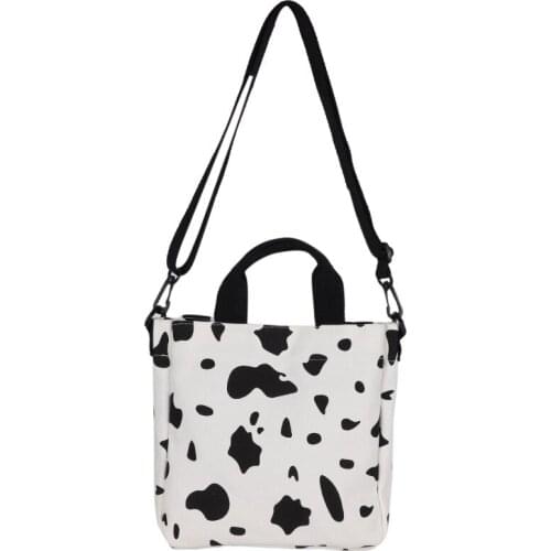 Cute Cow Leopard Zebra Pattern crossbody bag free shipping shoulder bag women Canvas Womens small handbag Casual bolsos mujer