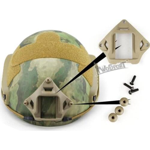 Tactical Military Helmet NVG Mount Adapter 3 Hole Shroud Skeleton Night Vision Frame Mount For ACH MICH PASGT Helmet
